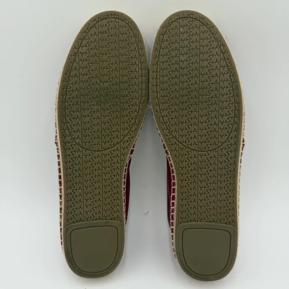 Michael Kors Dylyn‎ Espadrilles Women's Size 8 M Berry Slip On Flat Pink Leather